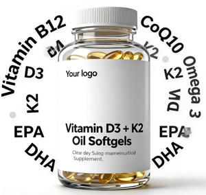 Kapsul Lunak Minyak Krill OEM Plus <span class=keywords><strong>Vitamin</strong></span> B12, D3, K2 & CoQ10 Omega 3 EPA, DHA Suplemen Mendukung Sistem Kekebalan Tubuh & Kesehatan Otak - Product Image 4