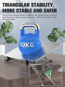 Chất lượng cao có thể điều chỉnh máy tính xách tay đứng gấp và nâng xách tay nhôm máy tính xách tay máy tính làm mát đứng - Product Image 4