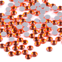 SS10 Kristal Jernih Lem Kuat Flatback Hot Fix Rhinestones, Aksesoris Pakaian Hotfix Rhinestone