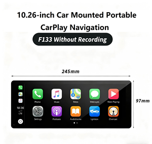 หน้าจอนำทางพกพาขนาด 10.26 นิ้ว พร้อมระบบ Wireless CarPlay และ Android Auto จอสัมผัส HD สำหรับเครื่องเสียงติดรถยนต์ - Product Image 6