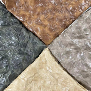 सोफे परिधान बैग के लिए विंटेज 3 डी रेक्सिन पु चमड़े के कपड़े प्राकृतिक झुर्रियों की शैली-सिंथेटिक चमड़े उत्पाद - Product Image 2