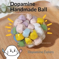 Balle à presser en bois DIY et balle à hochet colorée – Bestseller viral et gadget anti-stress ultime pour tous les âges et tous les genres