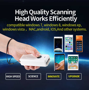 2D Máy Quét Mã Vạch Mini 2.4 Gam không dây bluetooth cầm tay di động 1D 2D QR mã dữ liệu ma trận PDF417 Reader với chức năng lưu trữ - Product Image 2