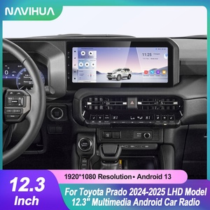 Navihua New Arrival 12.3 Inch Android Car Radio GPS Navigation Multimedia Carplay <b>Auto</b> Stereo for Toyota Prado LC250 2024 2025 - Product Image 3