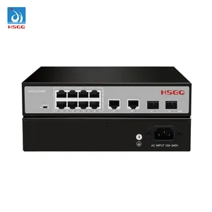 HSGQ-SG2008P 6-port 10/100/1000M POE Network Switch Manufacturer quality Good Cost-Effective for net connection
