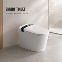 WC intelligent automatique monobloc avec bidet intégré, chasse d'eau siphonique, cuvette électronique, toilette de luxe pour salle de bain