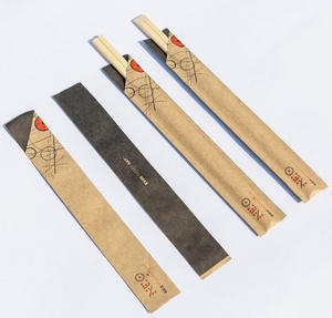 Wholesale Bamboo <strong>Disposable</strong> <strong>Chopsticks</strong> Custom Packing Printed Sushi Stick <strong>Twin</strong> Tensoge <strong>Chopsticks</strong> for Restaurant - Product Image 1