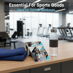 Impresión personalizada de etiquetas, pegatinas y logotipos impermeables para productos deportivos - Product Image 4