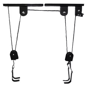 Portabiciclette <span class=keywords><strong>da</strong></span> Parete e <span class=keywords><strong>Soffitto</strong></span> Huansen, Capacità di Carico 30kg, Sistema di Stoccaggio Regolabile e Rimovibile in Alluminio - Product Image 1