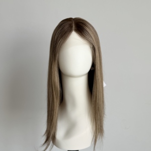 Pelucas y tupés de cabello Remy brasileño para mujer, para cabello fino, peluca judía de onda natural de 18 pulgadas en stock - Product Image 5