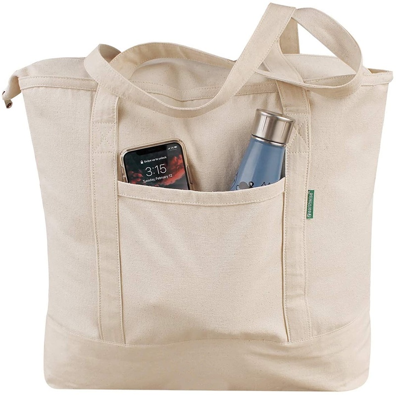Women Canvas Bags Solid Color Tote