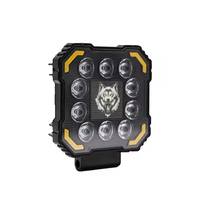 Nouveaux phares de travail LED tout-terrain en aluminium de 4 pouces avec DRL 6000K 16W 12V, montage universel pour camion, voiture, moto