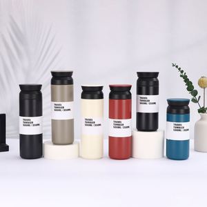 Custom Promotional Gifts 350Ml 500Ml 304 Stainless Steel Insulated Eco-Friendly Modern Design Flat Lid <b>Coffee</b> Tumbler Cup Mug - Product Image 6