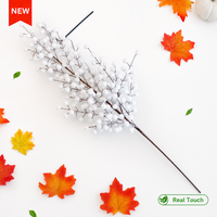 Branchelettes artificielles de baies rouges de houx pour la production florale DIY, accessoire de couronne fait main, pièces de décoration artisanale pour festivals