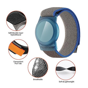 Dernière bande de bracelet de poignet anti-perte bande de nylon pour bracelet AirTag bracelet de <span class=keywords><strong>montre</strong></span> pour support <span class=keywords><strong>Apple</strong></span> AirTag - Product Image 5