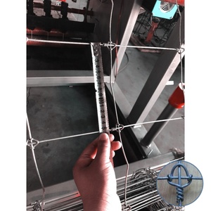 Machine de clôture à nœud <span class=keywords><strong>fixe</strong></span> de 96 pouces de hauteur du premier fabricant chinois, <span class=keywords><strong>moteur</strong></span> PLC à noyau de champ de ferme de cerf de construction en état neuf - Product Image 6