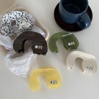 Pinces à cheveux géométriques YuAo haut de gamme en acétate pour filles et enfants, grandes pinces requin de 11 cm, accessoires de mode pour la maison