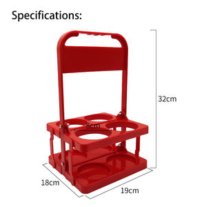 Support carré en PP pour 6 bouteilles de vin – Écologique, idéal pour les bars, restaurants, fêtes et camping – Meilleure vente - Product Image 2