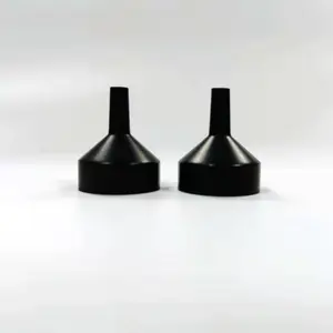 Easy Use 18*22mm Matte Black Aluminum Funnel For Filling Perfume Bottle
