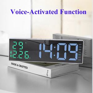 <span class=keywords><strong>Reloj</strong></span> Despertador <span class=keywords><strong>Digital</strong></span> LED <span class=keywords><strong>de</strong></span> <span class=keywords><strong>Pared</strong></span> <span class=keywords><strong>con</strong></span> Temperatura, Calendario, Retroiluminación Ajustable <span class=keywords><strong>y</strong></span> Temporizador para Dormitorio u Oficina - Product Image 2