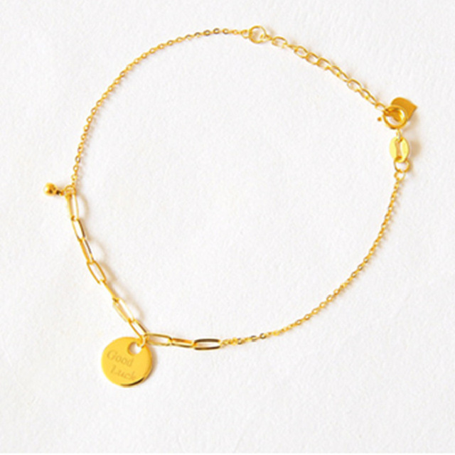 Luxury Fashion AU750 Solid Pure 18K Gold Chain Bracelet Jewelry Women Ladies Female Bridal Engagement Wedding Bracelets