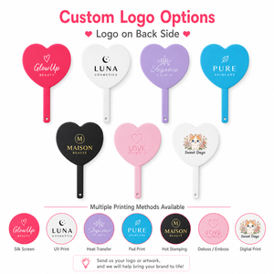 Miroir de poche en forme de cœur, miroir de maquillage portable, logo personnalisé, cadeau promotionnel <span class=keywords><strong>pour</strong></span> les cosmétiques OEM - Product Image 2