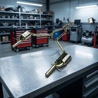 Silencieux d'échappement haute performance pour Mercedes-Benz W212 E63 5.5L V8, en acier inoxydable, avec contrôle de soupape, tuyaux d'échappement Catback