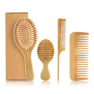 Top Quality OEM Private Label Bamboo Hair Brush Comb Massage Brush Hair For Women