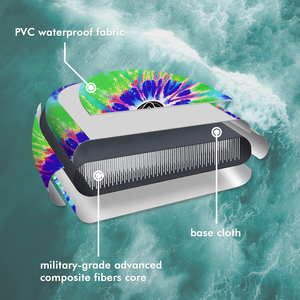 Bodyboard gonflable portable de 48 pouces en PVC, super pliable, avec technologie de couture à marteau, pour enfants - Product Image 2