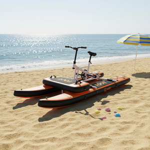 Nouvelle Arrivée Vélo Aquatique Gonflable Pliable 1 Place Effet <span class=keywords><strong>Bois</strong></span> pour Sports Nautiques (SUP) - Product Image 2