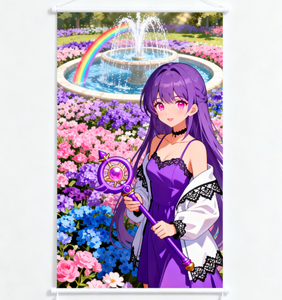 Affiche <span class=keywords><strong>d</strong></span>'art de mur imprimée par UV avec les axes en plastique pour l'affichage mural de salon - Product Image 3