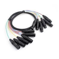 Câble XLR blindé 4 8 canaux XLR mâle vers XLR femelle câble serpent cordon 1m 2m 3m pour Microphone
