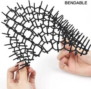 Bandes à pointes réutilisables pour <span class=keywords><strong>jardin</strong></span> domestique – Dissuasion <span class=keywords><strong>anti</strong></span>-chats et chiens – Tapis à picots répulsif contre les animaux nuisibles - Product Image 5