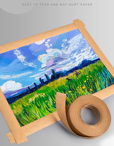 Brown Fragile Custom <strong>Logo</strong> High Adhesion <strong>Free</strong> Sample Water Activated Kraft Paper <strong>Tape</strong> 48mm 10m <strong>Tape</strong> for Shipping Packing <strong>Tape</strong> - Product Image 5