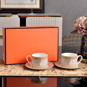 European Style Light Luxury Retro Eco-Friendly Customizable Bone China Coffee & <b>Tea</b> Cup Housewarming Gift Dinner <b>Party</b> - Product Image 3