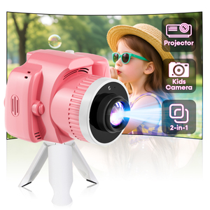 Appareil photo numérique pour enfants avec projecteur, caméscope vidéo HD 1080P, jouet avec écran IPS de 24 pouces, résistant aux chutes, carte 32 Go, rechargeable par USB C - Product Image 1