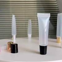Tubo de Plástico Personalizable con Logotipo, Vacío, de 5ml/10ml/15ml/18ml, para Bálsamo Labial/Lápiz Labial/Brillo Labial, con Tapa de Rosca, Recargable, con Serigrafía