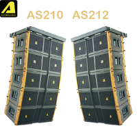 Ensemble de haut-parleurs actifs AS210 Line Array à deux voies passifs avec crossover, deux enceintes de 10 pouces, et caisson de basses actif AS28