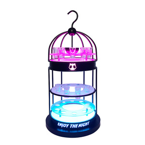 Type Light LED Birdcage Cup <b>Rack</b> With Colorful Lights For <b>Bar</b> KTV Beverage Serving - Product Image 5