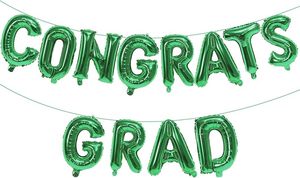 Striscione di Congratulazioni per Laureati da 16 Pollici Nero con Palloncini e Lettere Decorative per Festa di Laurea 2026 - Product Image 4