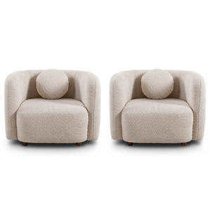 Fauteuil d'appoint moderne de luxe en velours, design ergonomique, mobilier de salon, chaise longue en bois, chaise individuelle - Product Image 1