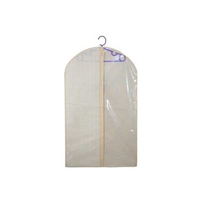 Borsa porta abiti TNT 100x60 cm antipolvere con lato trasparente e cerniera - Product Image 1