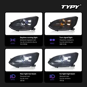 Accesorios para Auto, Faros LED de 12V y 6000K para Fit GR9 2021-2023, Actualización Modificada con Nueva Luz Diurna Dinámica y Señal de Giro - Product Image 3