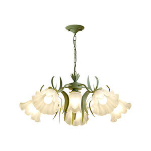 Lily Valley Flower Chandelier American Country Retro Style Living Room Pendant <b>Light</b> Internet Famous <b>Dining</b> Bedroom Lamp French - Product Image 4