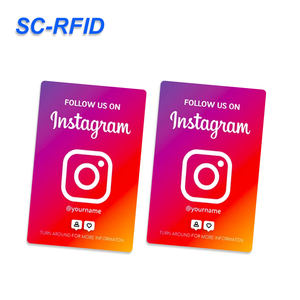 SC-RFID veloce stampa impermeabile NFC recensione carta per Yelp Whatsapp <span class=keywords><strong>Youtube</strong></span> Tiktok Instagram Facebook Tripadvisor Rfid Card - Product Image 3