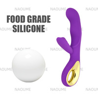 Meistverkaufter AV-Zauberstab Rabbit-Vibrator 10 Vibrationsmodi 100% Wasserdicht G-Punkt Klitoris-Stimulator für Frauen Erwachsenen-Sexspielzeug