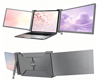 Moniteur triple portable 15,6 pouces pour extension d'écran d'ordinateur portable LCD 3 écrans – Tendance 2026 en électronique grand public