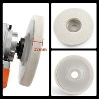 2023New Disque de roue de polissage en laine Kit de disque de roue de polissage en feutre de laine pour 4 meuleuses d'angle 100Meuleuse d'angle Polissage de feutre durable