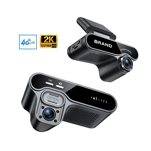New 4G LTE WiFi 2K DVR GPS Front Rear 1080P Dual Lens Remote Live Monitor Dashcam 24H Parking Monitoring Cloud Video Recorder