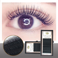Approvisionnement direct d'usine en gros 0.07 protéine soie Dense faux cils naturel Long C Curl greffe de cils